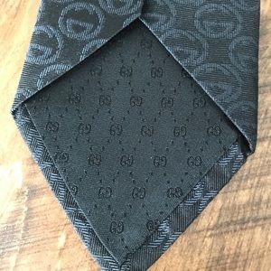 Gucci Accessories - Gucci Black Silk Neck Tie Gucci Accessories - Gucci Black Silk Neck Tie